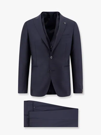 Tagliatore Virgin Wool Suit With Vest