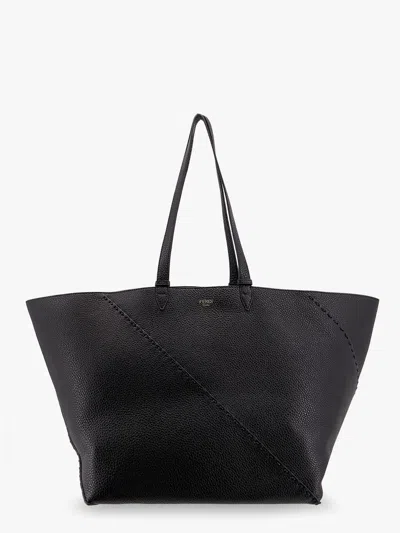 Fendi Shopping Bag Diagonal Selleria Large In Pelle
