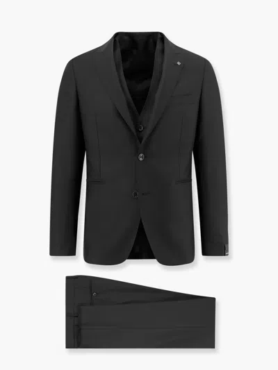 TAGLIATORE VIRGIN WOOL SUIT WITH VEST 