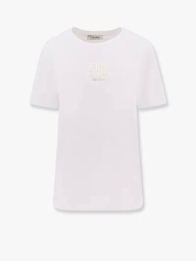 S Max Mara Quieto Cotton T-shirt With Print On The Front
