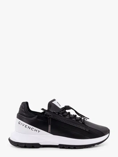 Shop Givenchy Spectre Runner Leather Sneakers With 4g Side Zip Detail