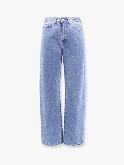 Dunst Cotton Jeans With Back Logo Patch