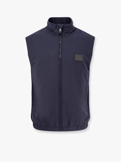 Dolce & Gabbana Wool Blend Sleeveless Jacket