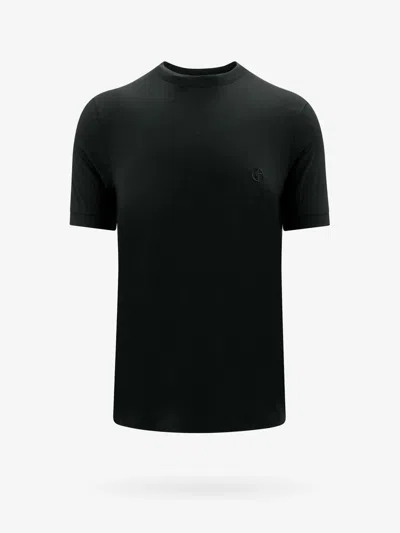 Giorgio Armani Blue Cotton T-shirt