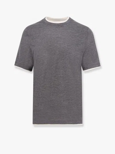 Brunello Cucinelli Basic Silk-blend T-shirt