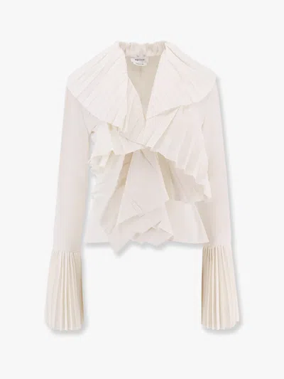 Alexander Mcqueen Ruffled Pleated Blouse
