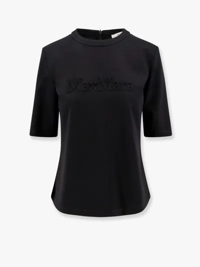 Max Mara Peter Wool T-shirt With Embossed Frontal Logo