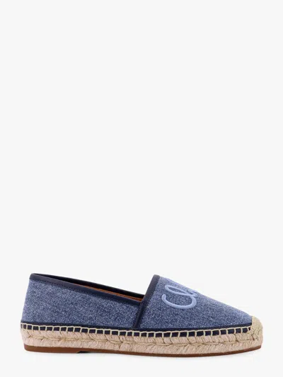 Chloé Denim Espadrillas With Embroidered Logo
