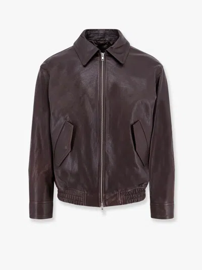Dunst Unisex Leather Zip-up Jacket