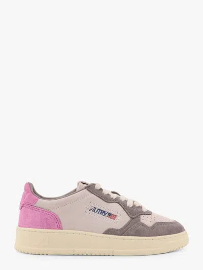 Autry Tricolor Suede Medalist Low Sneakers With Padded Collar In Multi