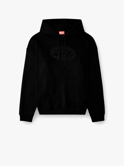 Diesel S-ummer Bigoval Biologic Cotton Sweatshirt With Frontal Oval-d Logo