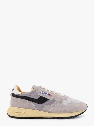 Autry Gray Suede And Nylon Reelwind Low Sneakers And Space