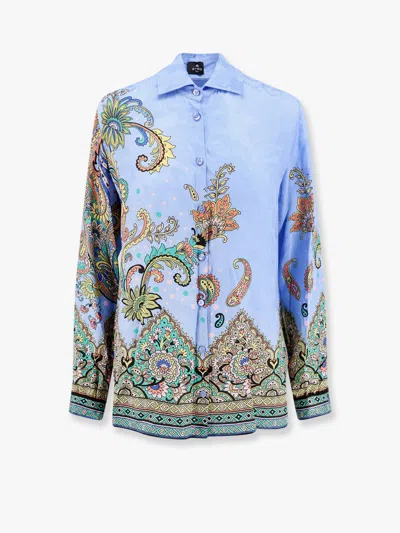 Etro All-over Signature Print Long-sleeved Shirt