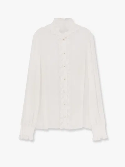 Dolce & Gabbana Silk Crewneck Long-sleeved Shirt