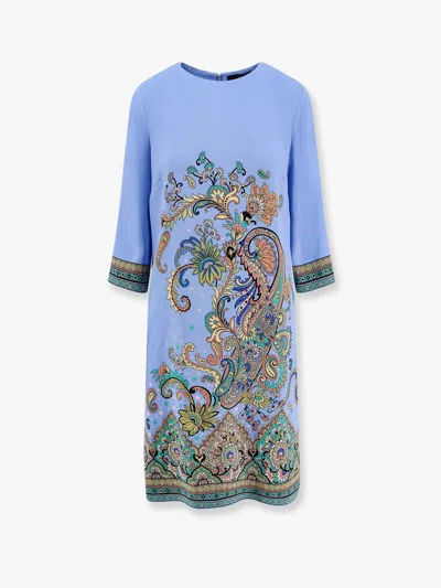 Etro Stretch Viscose Dress With Iconic Print