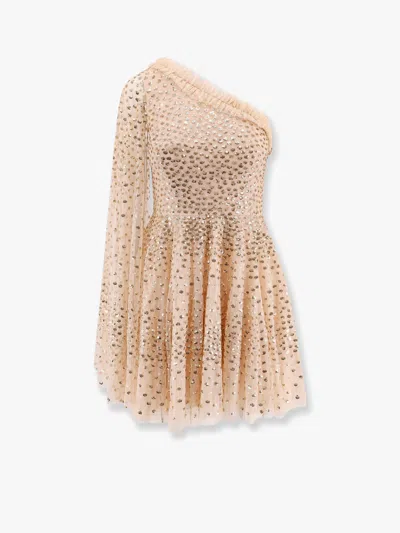 Needle & Thread Scatter Dot One-shoulder Mini Dress
