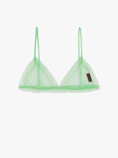Gucci Lace Detailed Triangle Bralette