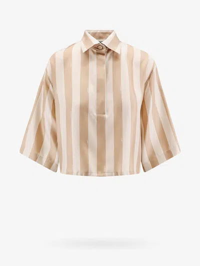 Fendi Pequin Stripes Cropped Shirt