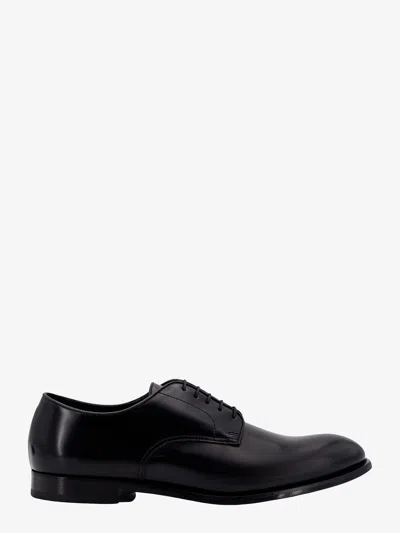 Doucal's Black Patent Leather Derby Lace-ups