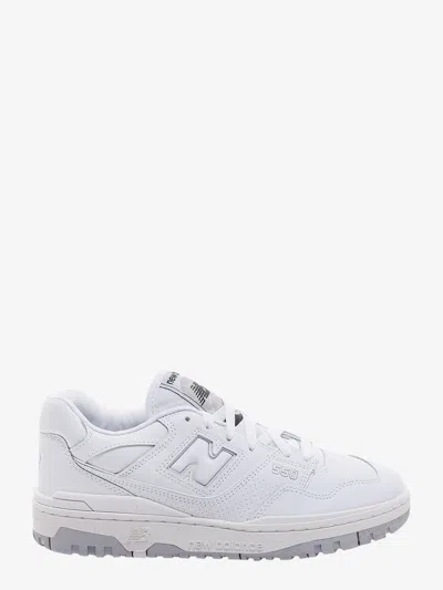 New Balance 550 Perforated Leather Sneakers In White