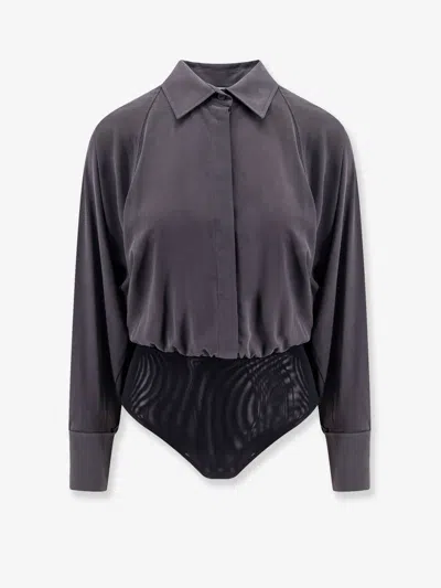 Max Mara Tempo Silk Shirt With Body Detail