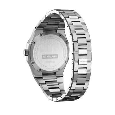 D1 Milano Green Scarabeo Ultra Thin Bracelet 40mm Stainless Steel Quartz Watch In Green/silver