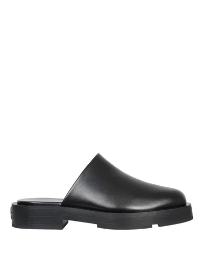 Givenchy Squared Loafers With 4 Cm Heel In Black