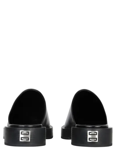 Givenchy Squared Loafers With 4 Cm Heel In Black