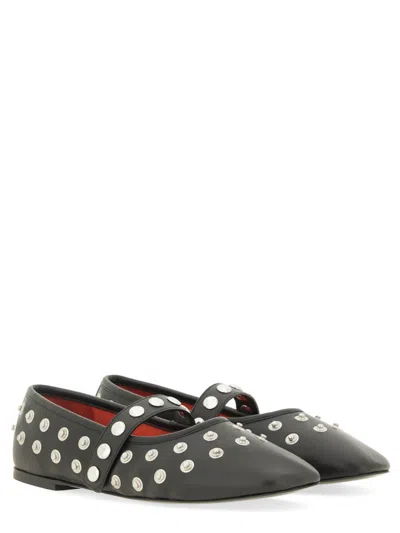 Stella Mccartney 5mm Ryder Alter Mat Stretch Flats In Black