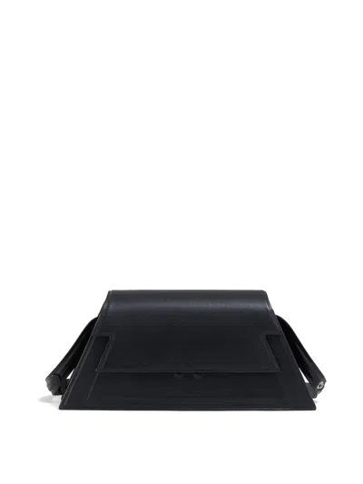 Marni Medium Shoulder Bag With Structured Shape And Adjustable Strap In Black