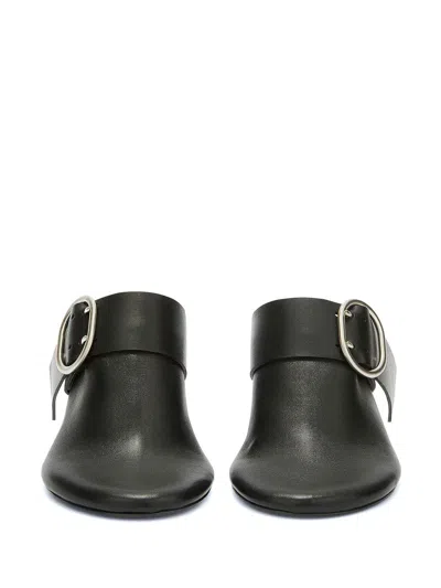 Jil Sander Mule Shoe In Black