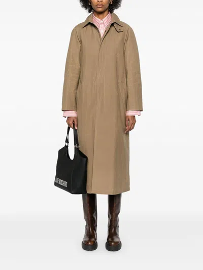 Apc Gaia Coat In Beige