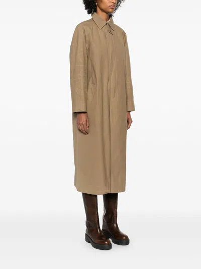Apc Gaia Coat In Beige