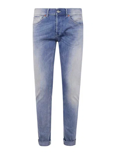 Dondup Rolled Cuffs Denim Five-pockets In Blue