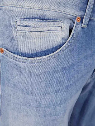Dondup Rolled Cuffs Denim Five-pockets In Blue