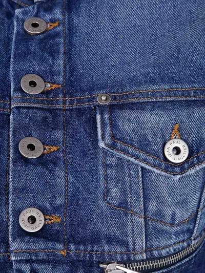 Jean Paul Gaultier Denim Jacket In Blue