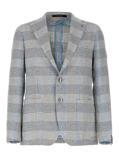 Tagliatore 'montecarlo' Blazer Featuring Notch Lapel In Blue