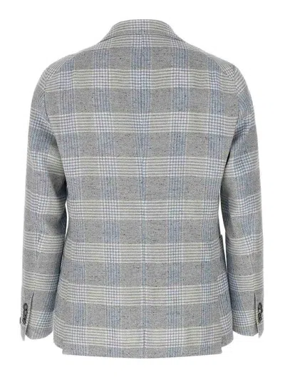 Tagliatore 'montecarlo' Blazer Featuring Notch Lapel In Blue