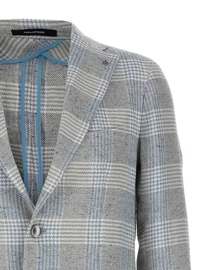 Tagliatore 'montecarlo' Blazer Featuring Notch Lapel In Blue