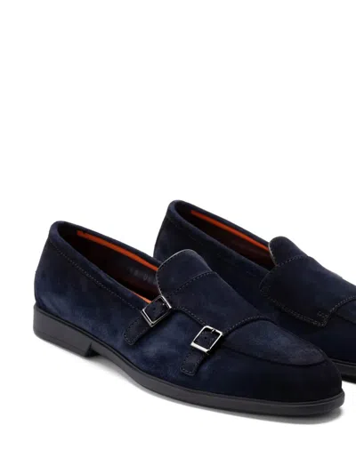 Santoni Pura A Loafer Malibu In Blue