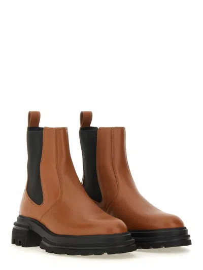 Hogan H674 Chelsea Boots In Brown