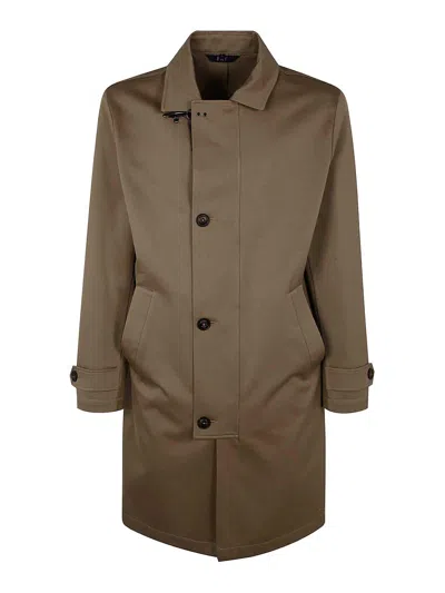 Fay Cotton Jacket In Brown