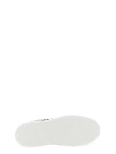 Moncler Monaco M Faux-leather Sneakers In Pink