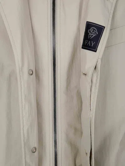 Fay Polyamide Jacket In Grey