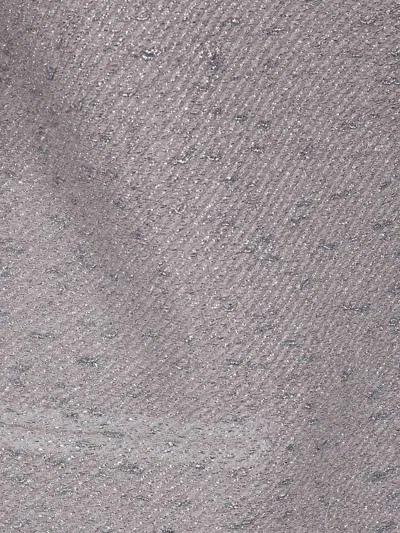 Giorgio Armani Woven Point Lapel Jacket In Grey