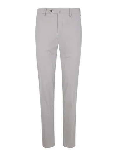 Pt Torino Stretch Modal Blend Pant With Belt Loops In Grey