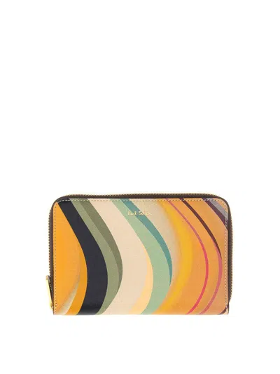 Paul Smith Dusky Swirl Wallet In Multicolour
