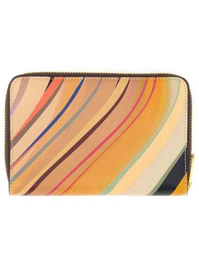 Paul Smith Dusky Swirl Wallet In Multicolour