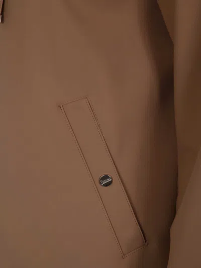 Herno First Act Cropped Jacket In Brown