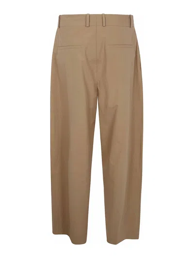 Studio Nicholson Double Pleat Volume Pant In Nude & Neutrals